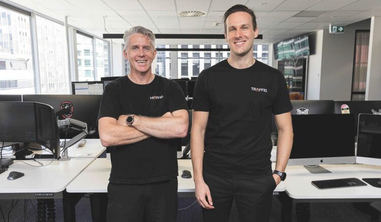 Traffio Co-Founders Nicholas Inglis and Nathan Wright. Images: Traffio.