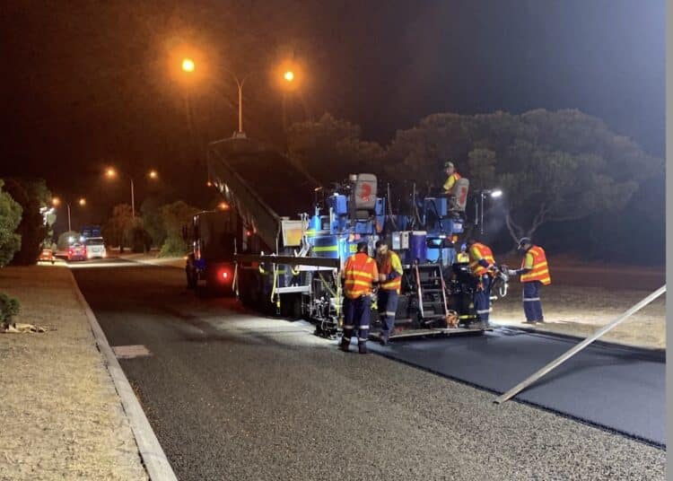 Tyre Stewardship Australia is reemphasising the benefits and successful trials of crumb rubber across the country, such as recent works in Western Australia. Image: Tyre Stewardship Australia.