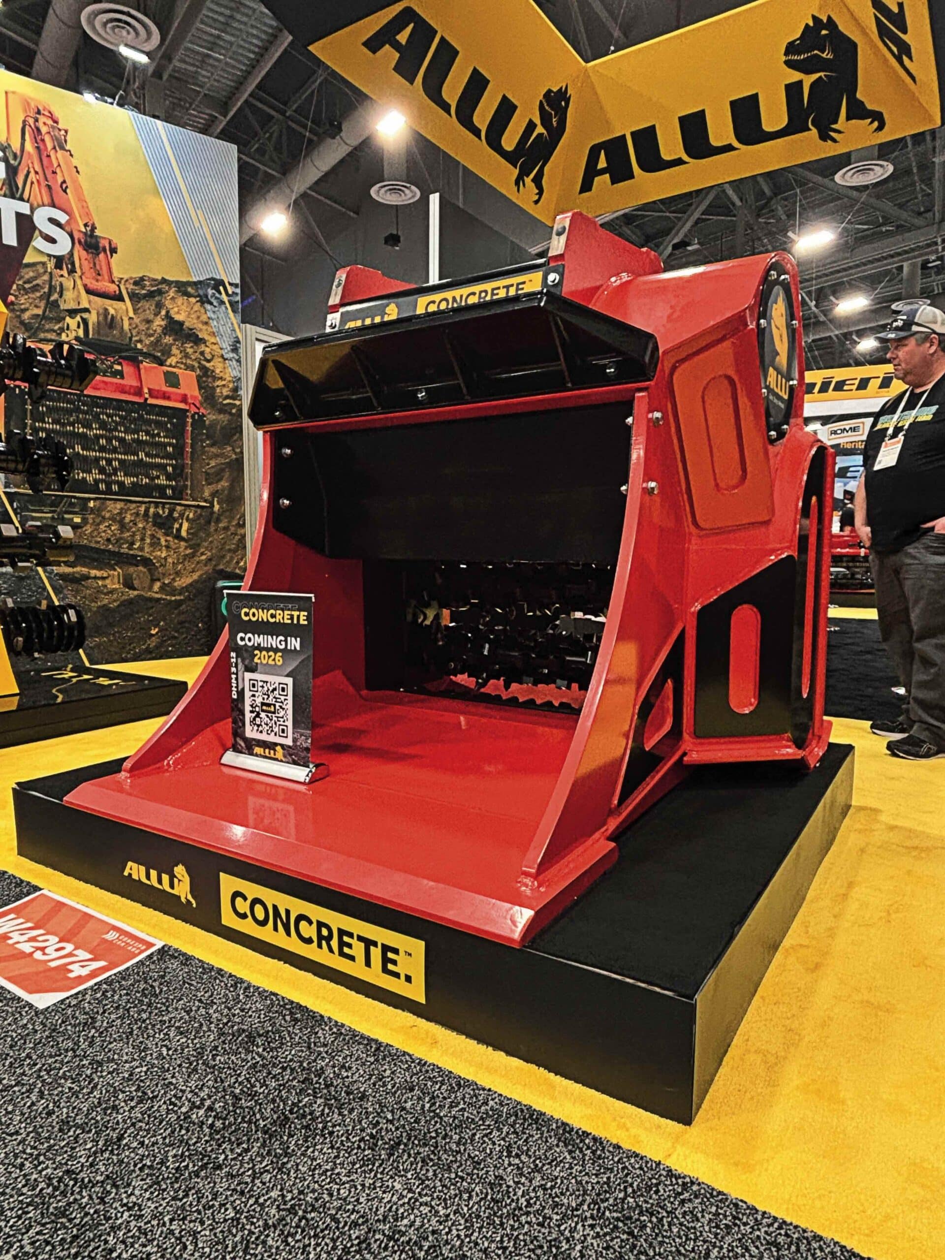 The ALLU Concrete Bucket can further assist operators with their waste and recycling needs, and will be available to the market later this year.