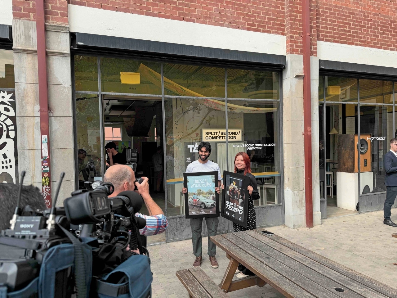 Shane Senanayake and Stacey Park were the winners of the TAC’s 2025 Split-Second film competition.