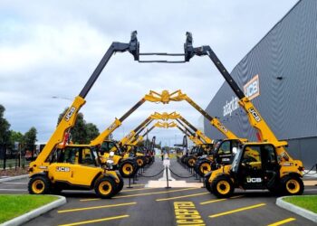 Diggers on the dance floor were part of the celebrations as the partnership between JCB and Adaptalift Group officially kicked off this week.
