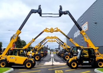 Diggers on the dance floor were part of the celebrations as the partnership between JCB and Adaptalift Group officially kicked off this week.