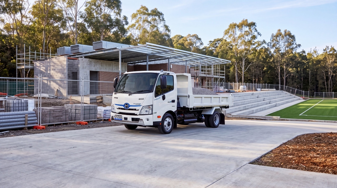 Hino Hybrid Electric 300 Series Tipper Pro: fleet economics for civil works