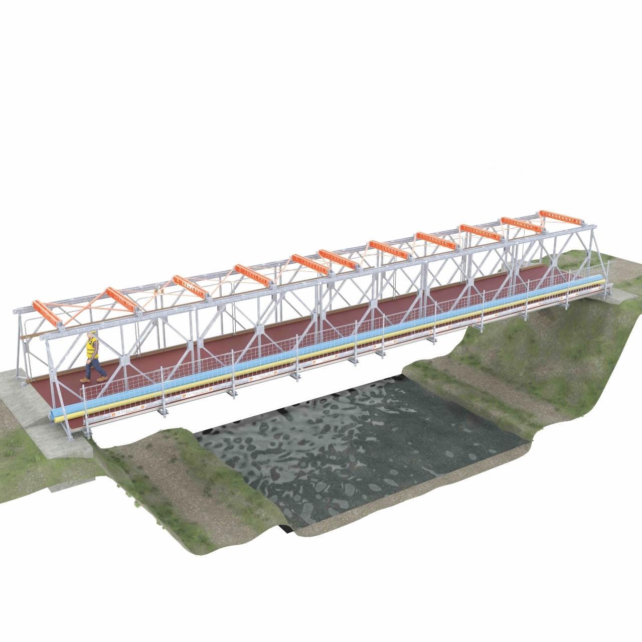 Rapid Metal Developments’ R800 Footbridge: deployment notes for temporary works engineers